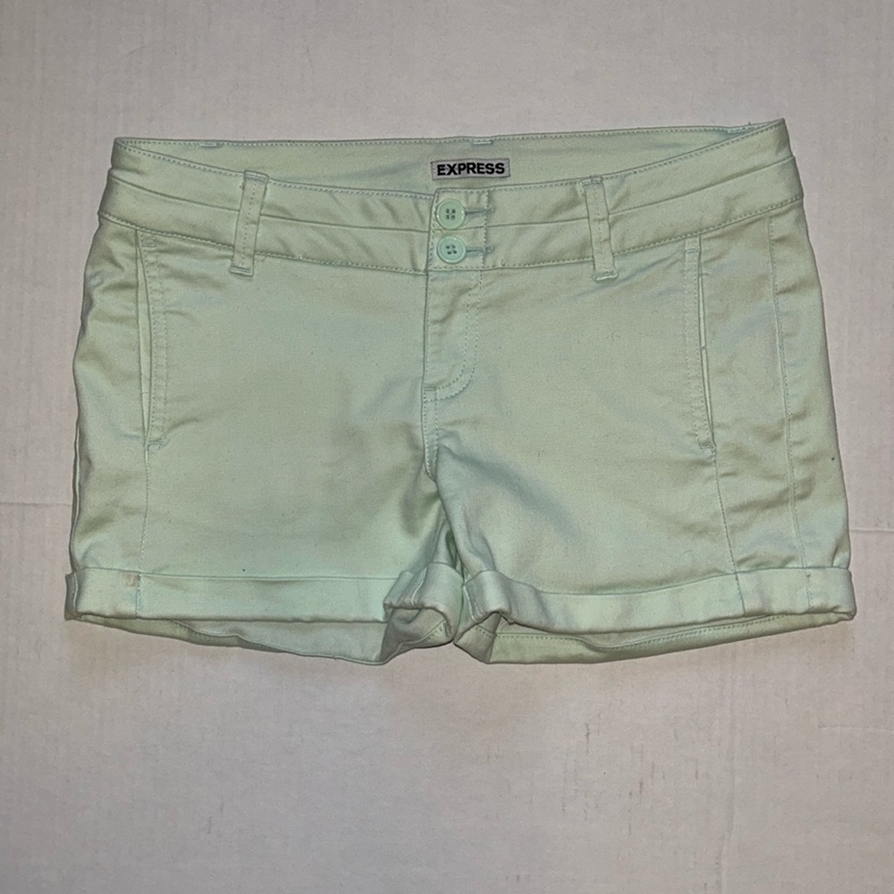 Express Mint Green Shorts